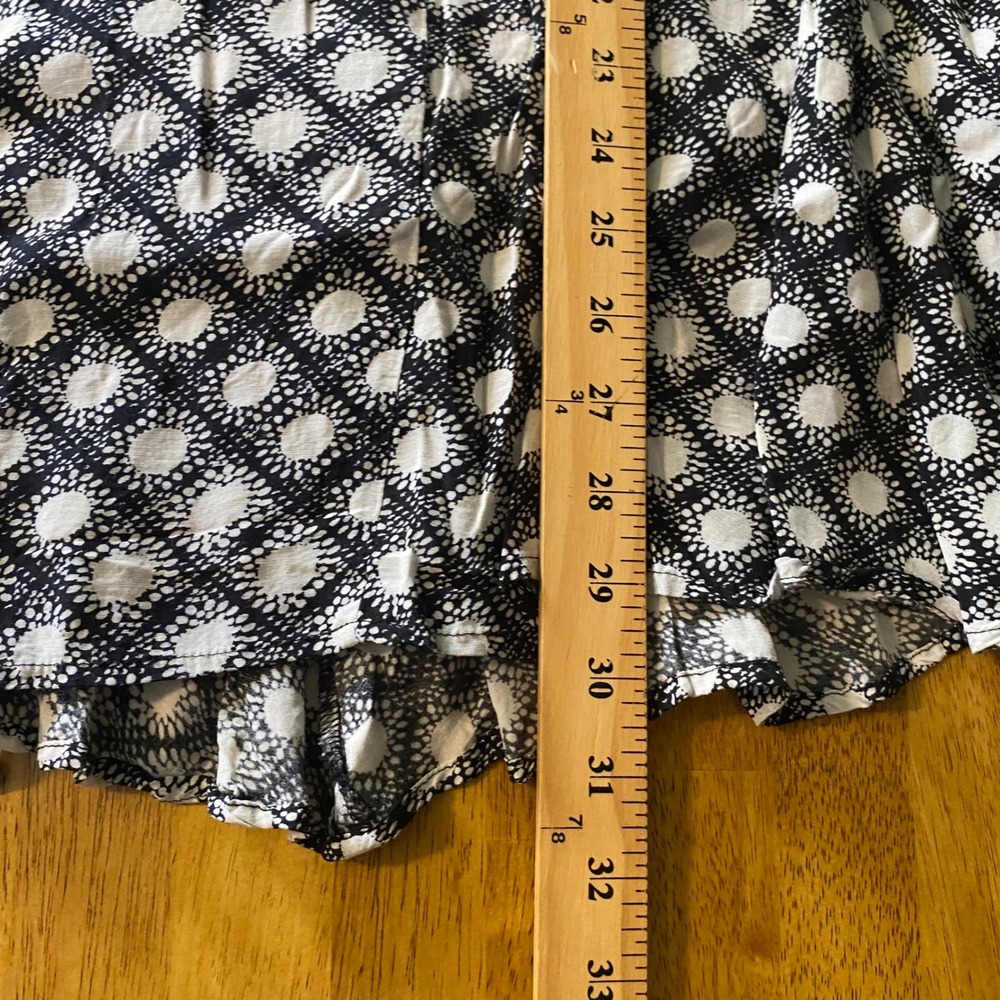 Free People Mini Dress Womens Small Black White Sunburst Boho Festival Sundress - Picture 8 of 8